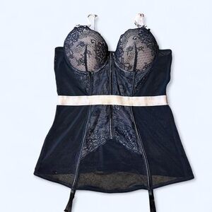 Goth Black Lace Corset Top by Envy!